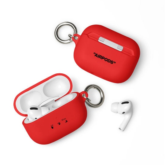 Hypebeast Nike Off-White Apple AirPods Silicone Case with Lanyard/Strap For  Apple AirPod Gen 1/2