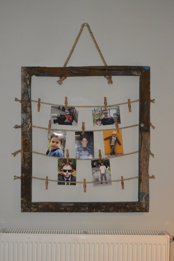 Wooden Picture Polaroid Frame Hanger Made With 200 Years Old Etsy