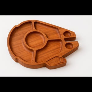 Tazón de aperitivos Millennium Falcon: archivo digital para cortar con fresadora CNC (archivos SVG, DXF y PDF para decoración DIY de estilo nerd y geek).