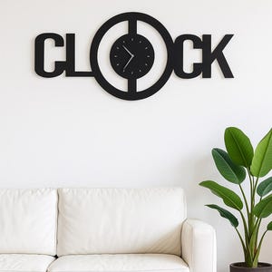 Zegar ścienny z płyty MDF lub drewna – Plik cyfrowy do cięcia CNC | Nowoczesny i minimalistyczny design „ZEGAR”