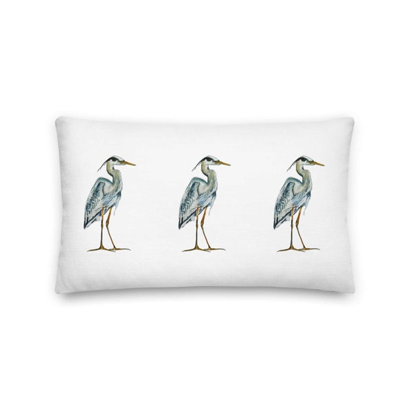 Throw Pillow - Great Blue Heron