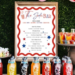 Soda Bar Menu Template