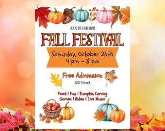 Fall Festival Flyer Template