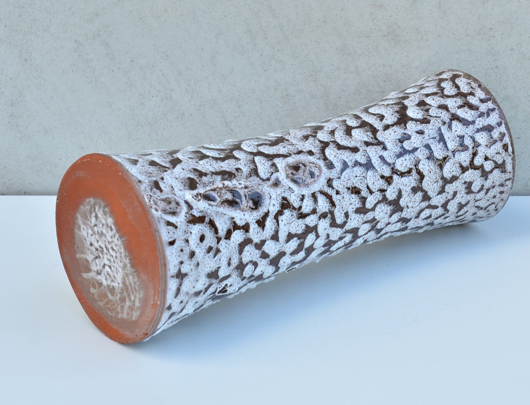 1970 年代のファット ラバ花瓶、西ドイツ製のヴィンテージ陶器花瓶