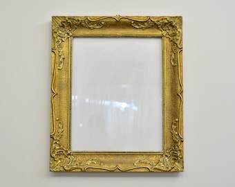 大型クラシックヴィンテージ装飾30x20ゴールド額縁（アクリル付き