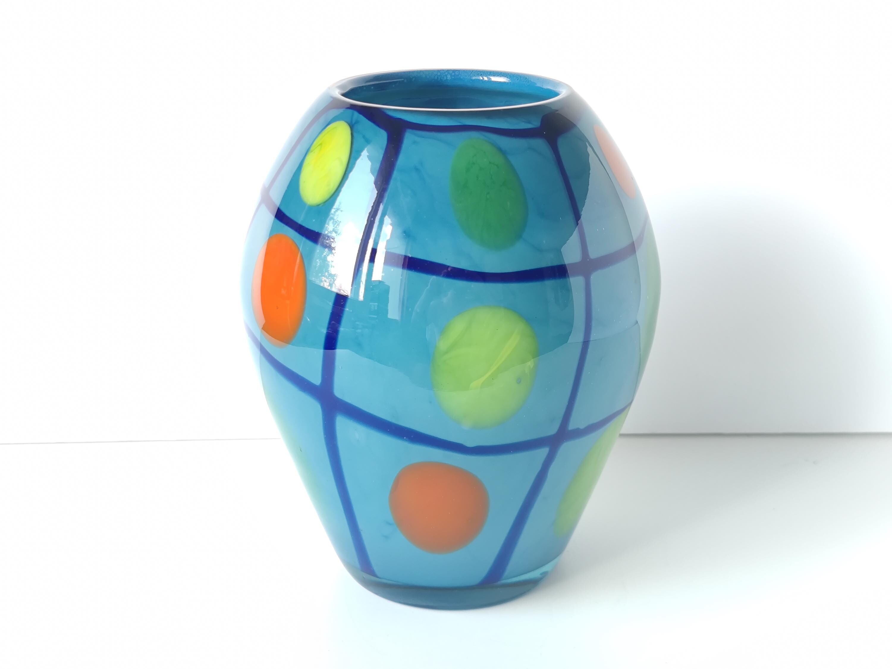 大きな花瓶抽象アートガラスデザインMehai Topescuルーマニアアート