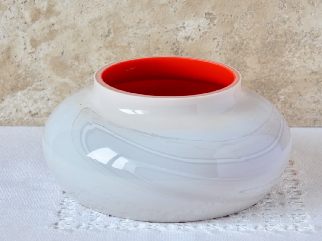 Vintage Centerpiece Vase Tall 3.5 Inches, Glass Vase for Flowers, Table Aesthetic Flower Vase