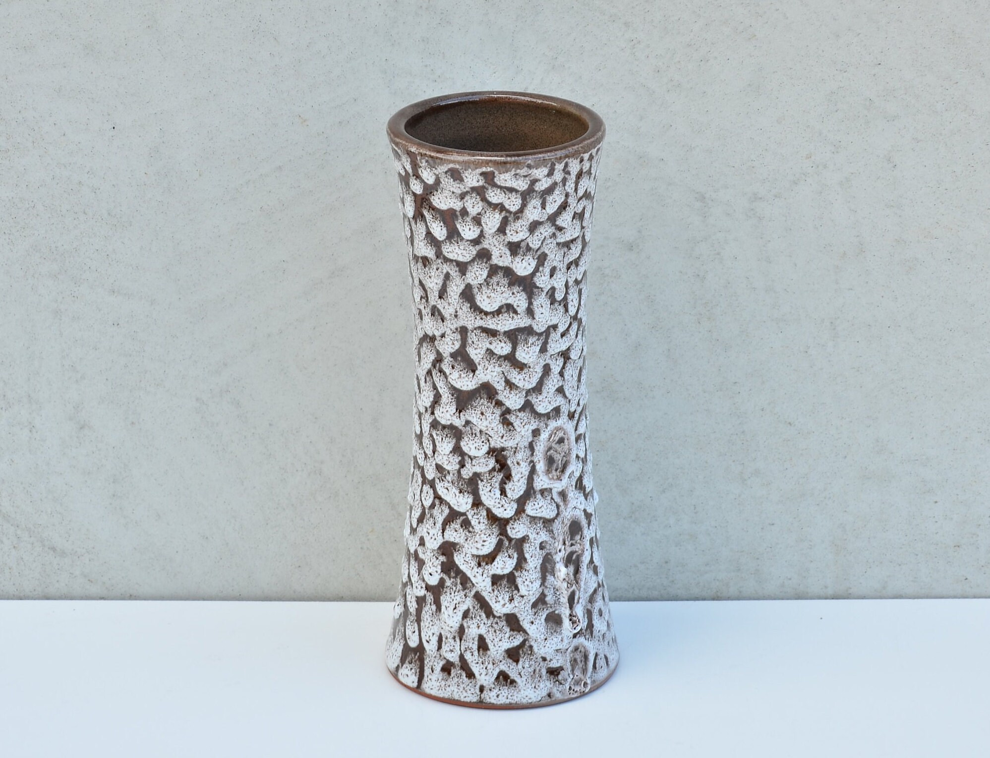 1970 年代のファット ラバ花瓶、西ドイツ製のヴィンテージ陶器花瓶