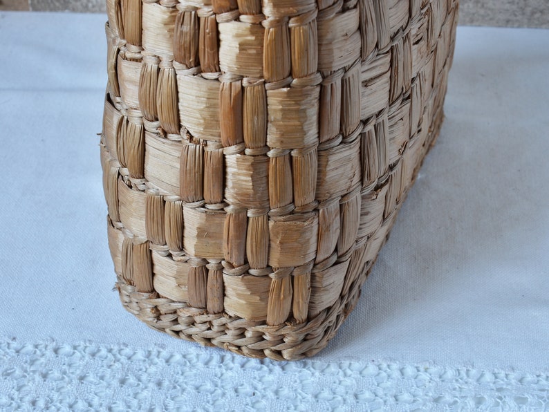 Vintage Straw Bag, Straw basket Summer Carrycot Bag, Beach bag, Вicker Bag, Eco Handbag, Vintage Straw Bag, Woven Straw Bag 1990s