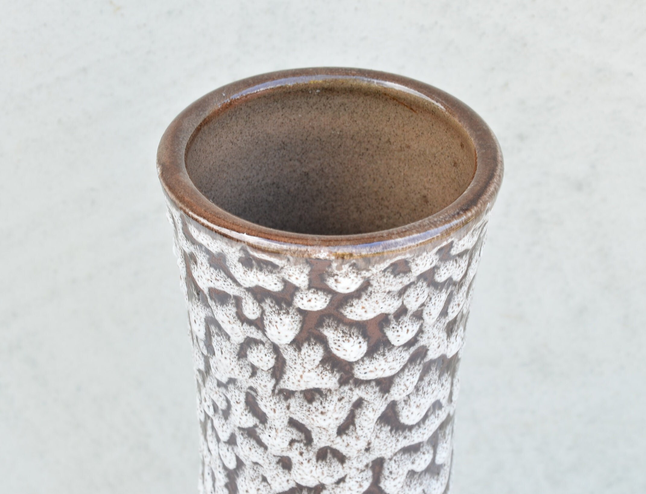 1970 年代のファット ラバ花瓶、西ドイツ製のヴィンテージ陶器花瓶