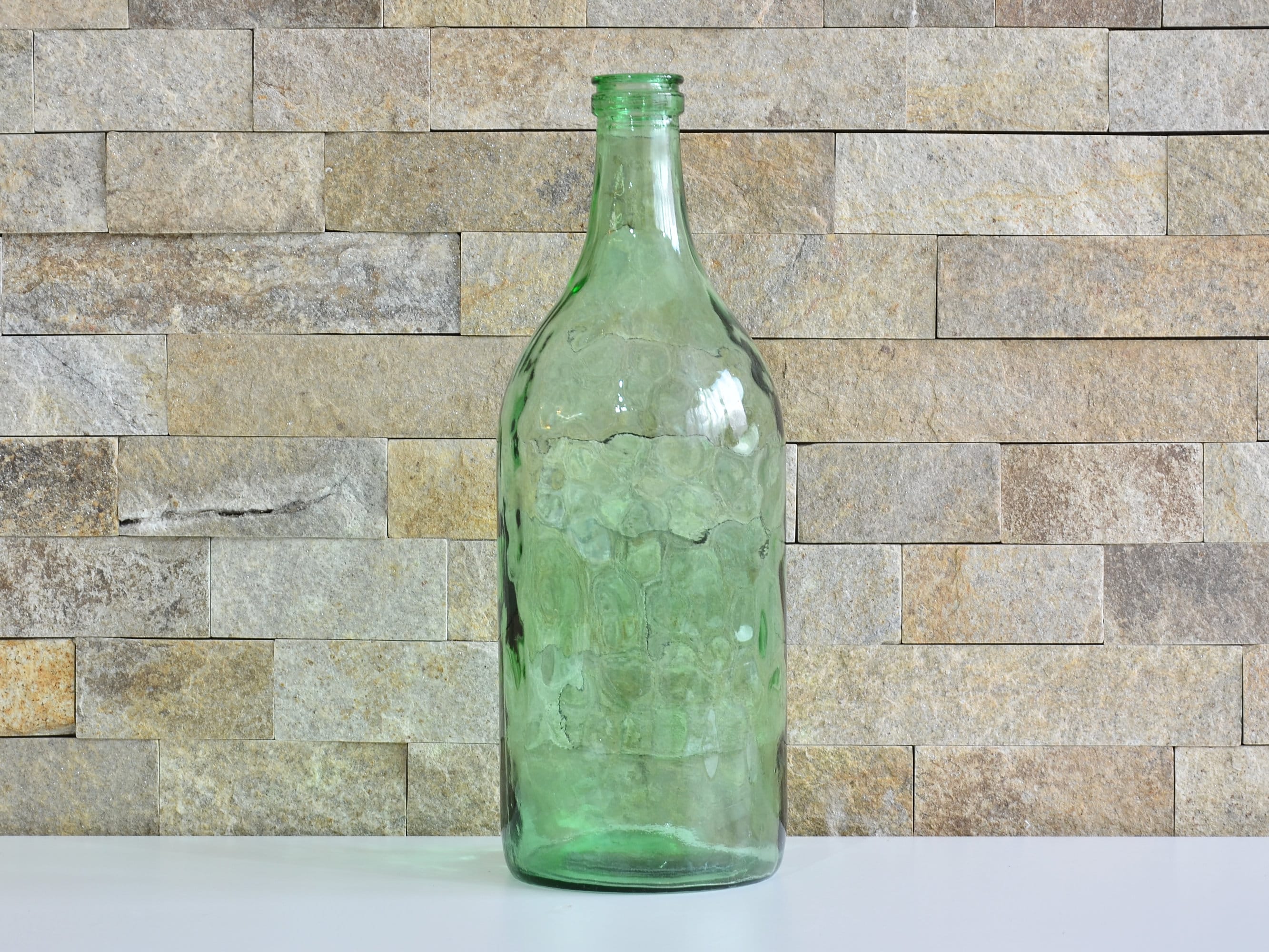 Vintage Glass Bottle Tall 15