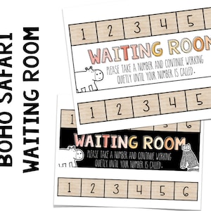 Pastel Safari Waiting Room
