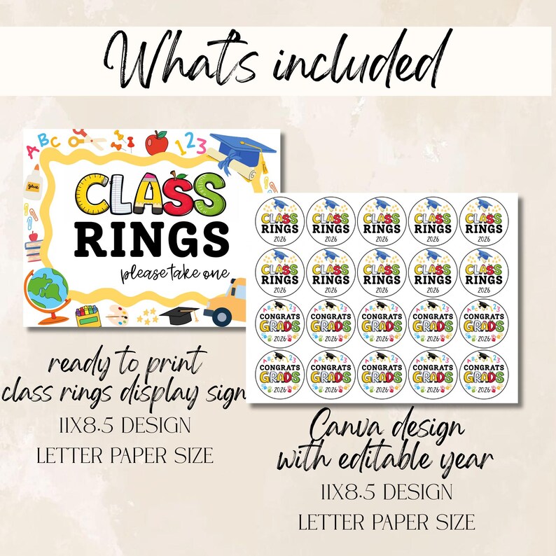 Class Rings Graduation Party Favors - Etsy