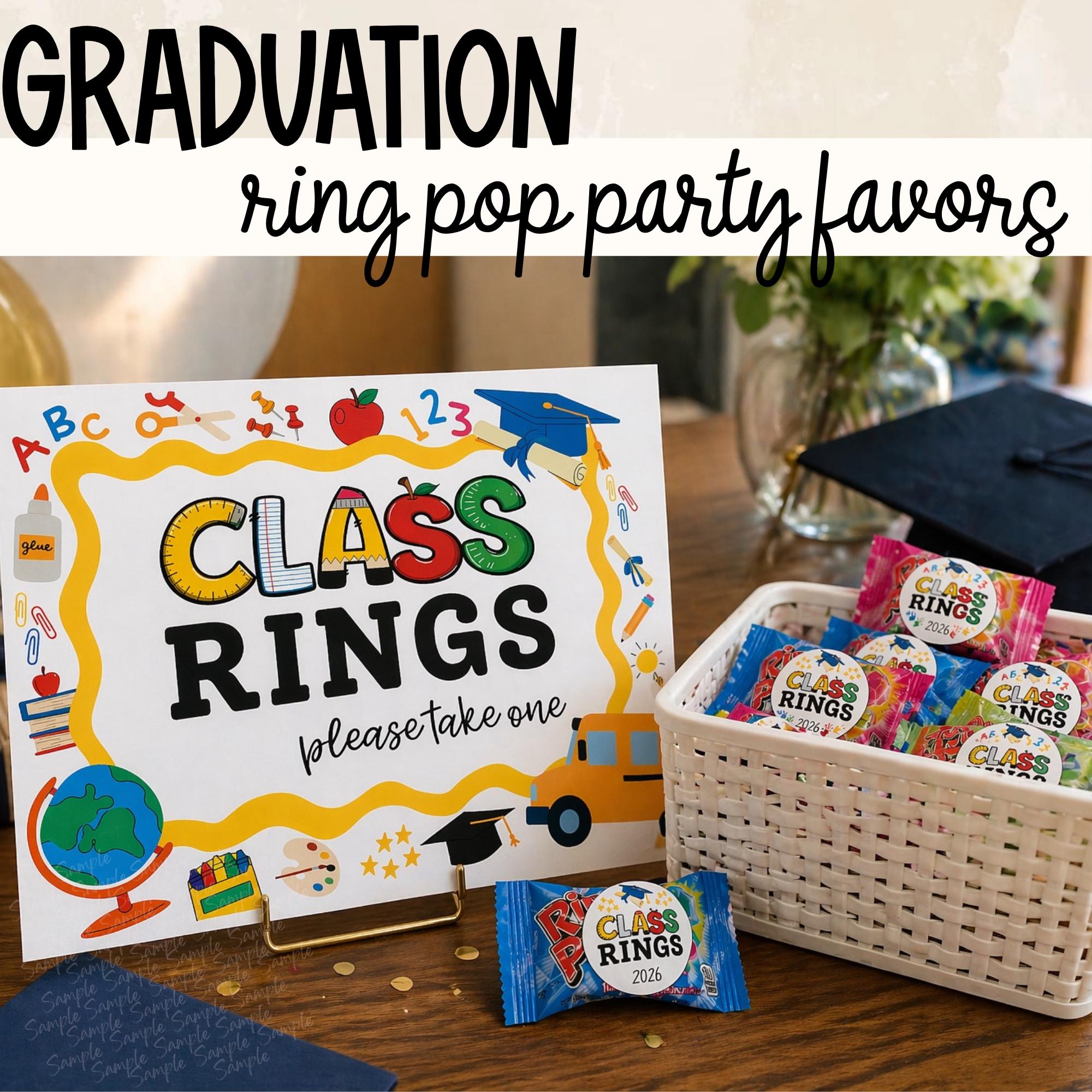 Class Rings Graduation Party Favors - Etsy