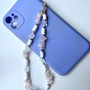 Crystal Natural Bead Phone Charm | Phone Strap | Phone Chain | Gift Idea