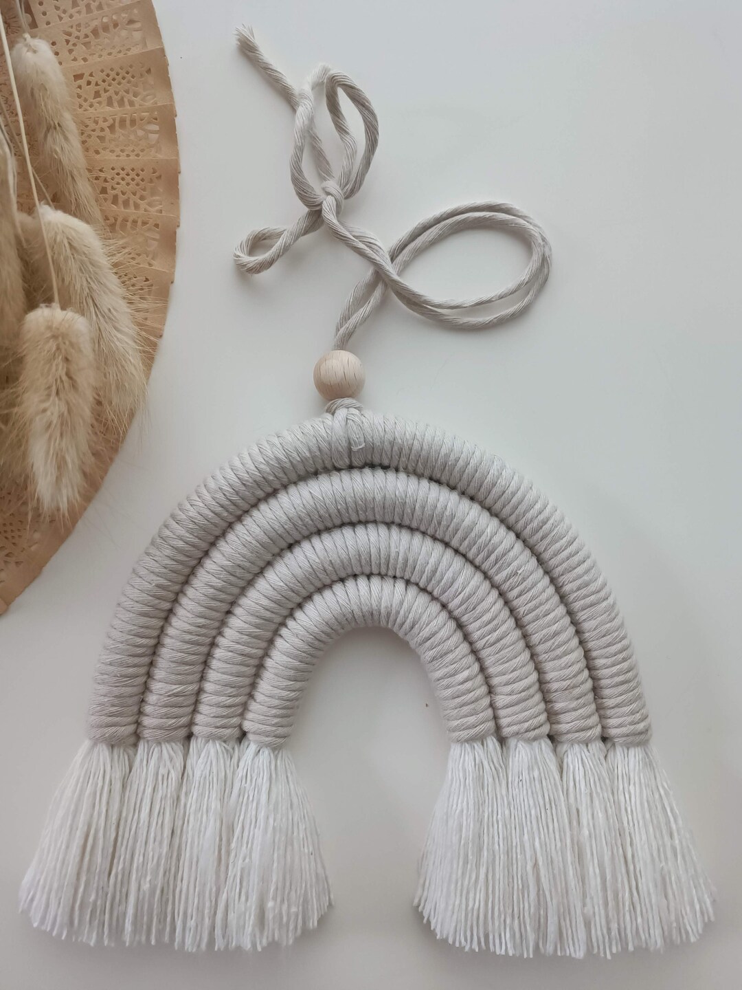 Macrame Rainbow Boho Rainbow Macrame Wall Hanging Boho Etsy