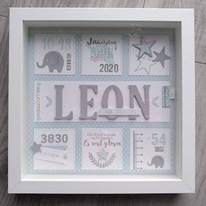 Bilderrahmen, Babybilderrahmen, Geburtsgeschenk, Taufgeschenk, Babygeschenk, Geburt, Baby