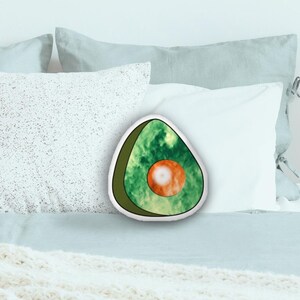 Avocado Pillow Cozy, Strawberry Pillow, Cute Fruit Plush, Pineapple Pillow, Tropical Hawaii Cushion, Nature Green Bedroom Living Room Decor