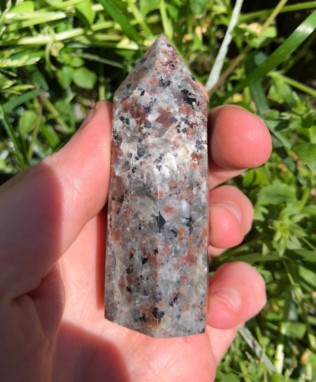 Yooperlite Tower, UV Reactive Crystal Tower, Black Light Reactive Tower