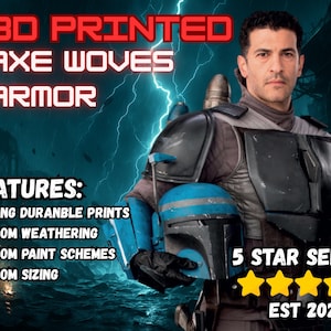Custom Axe Woves 3D printed armor