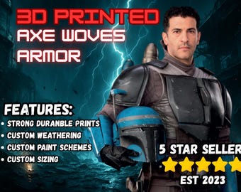 Custom Axe Woves 3D printed armor