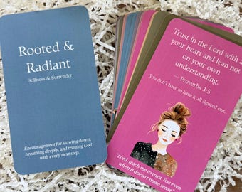 Schede di incoraggiamento delle Scritture cristiane - Set di quiete e resa