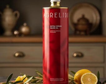 Agrelidi Griechisches Natives Olivenöl Extra - Kaltgepresstes Olivenöl mit hohem Polyphenolgehalt (750ml Dose)