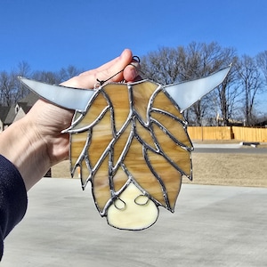 highland cow suncatcher