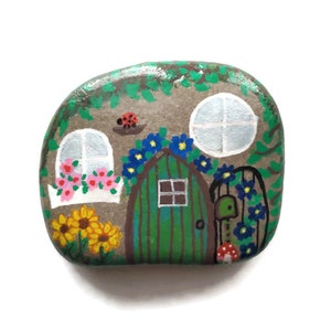 Fairy House Painted Stone