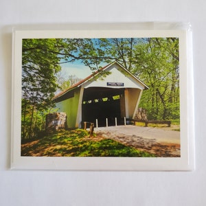 Potter&#39;s Bridge, Noblesville in Spring Blank Note Card