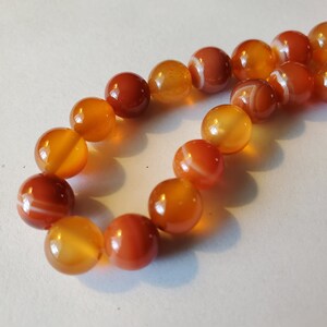 Red Agate Banded Beads for Jewelry Supplies