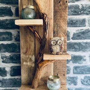 Driftwood shelf/ pallet wood shelf/ unique shelf/ wood art