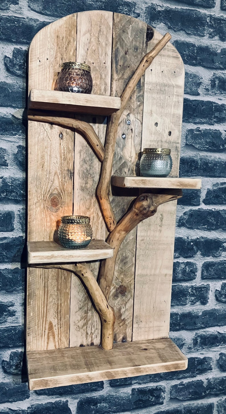 Driftwood Shelf / Pallet Wood Shelf/ Unique Shelf/driftwood Etsy UK