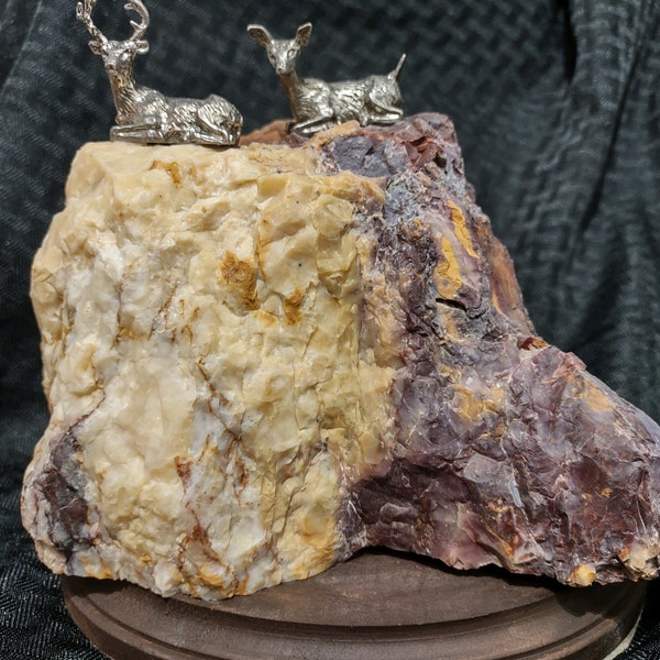 Pewter Deer Figurine Etsy