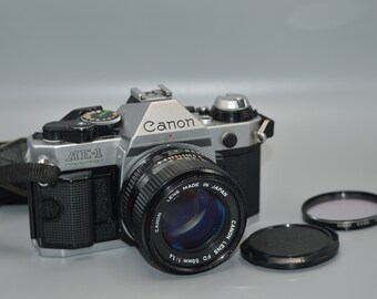 Canon AE1 Program Vintage 35mm Film Camera with FD SSC 1.4 Lens 1685150