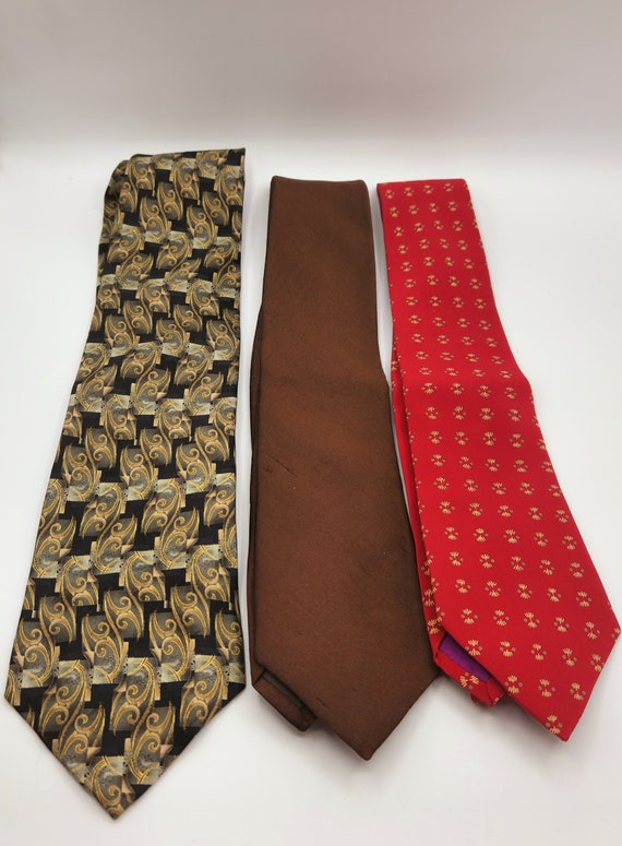 3 Silk Ties from the 70's & 80's