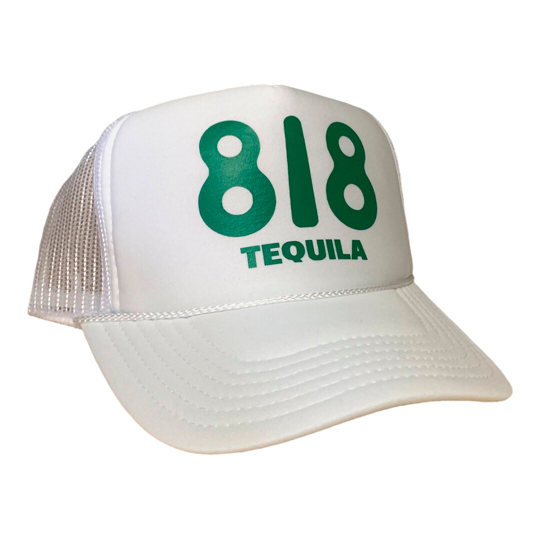 818 Tequila Trucker Hat White Trucker Hat Party Hat Alcohol Etsy