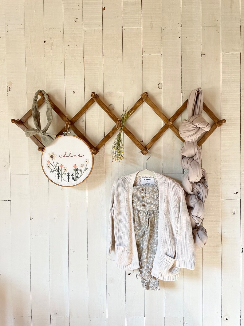 Keepsake Embroidery Custom Name Embroidery Hoop Nursery Etsy