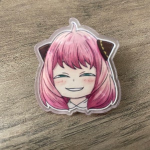 Telepathic Animw Girl Acrylic Pin!