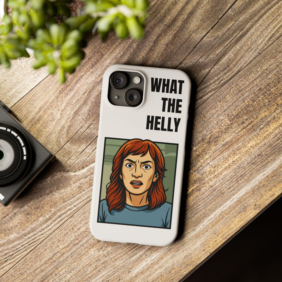 What the Helly Meme Phone Case Severance Inspired Helly R Glossy Slim ...