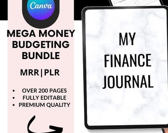 Ultimative für Sie Geld Budgetierung Bündel | PLR & MRR Haushaltsplaner Journale Budget Vorlagen | Persönliche oder kommerzielle Nutzung