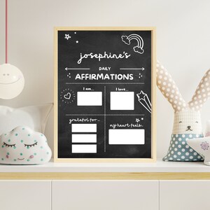 Daily Affirmations Digital Download Reusable Printable Wall Art Decor