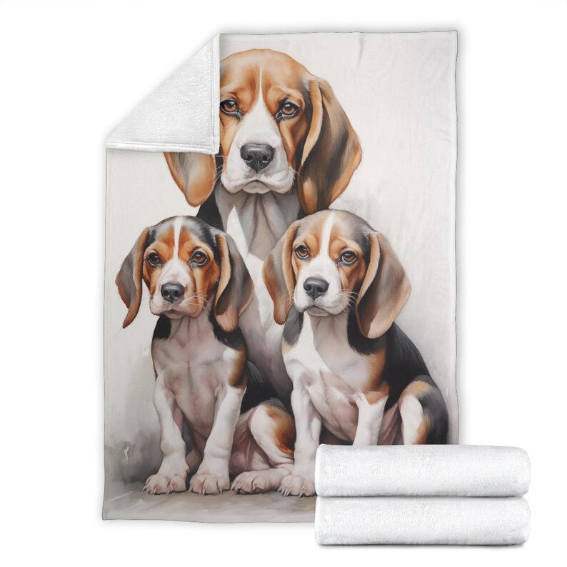 Beagle Family Blanket, Beagle Blanket, Beagle Gifts, Beagle Throw