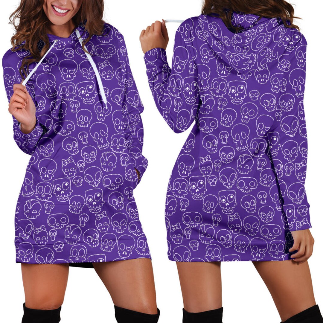 Purple skull hoodie Clearance