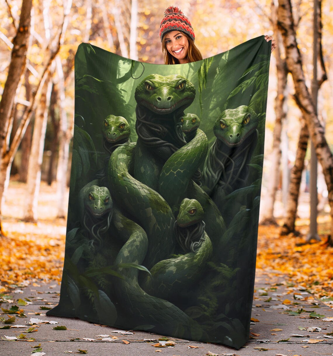 Snake Blanket Snake Throw Blanket Snake Gifts Snake Fleece Etsy