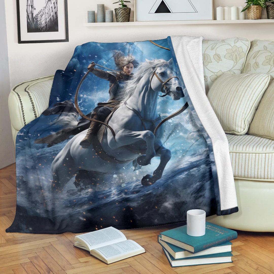 Sagittarius Zodiac Sign Blanket Archer Sagittarius Zodiac Etsy