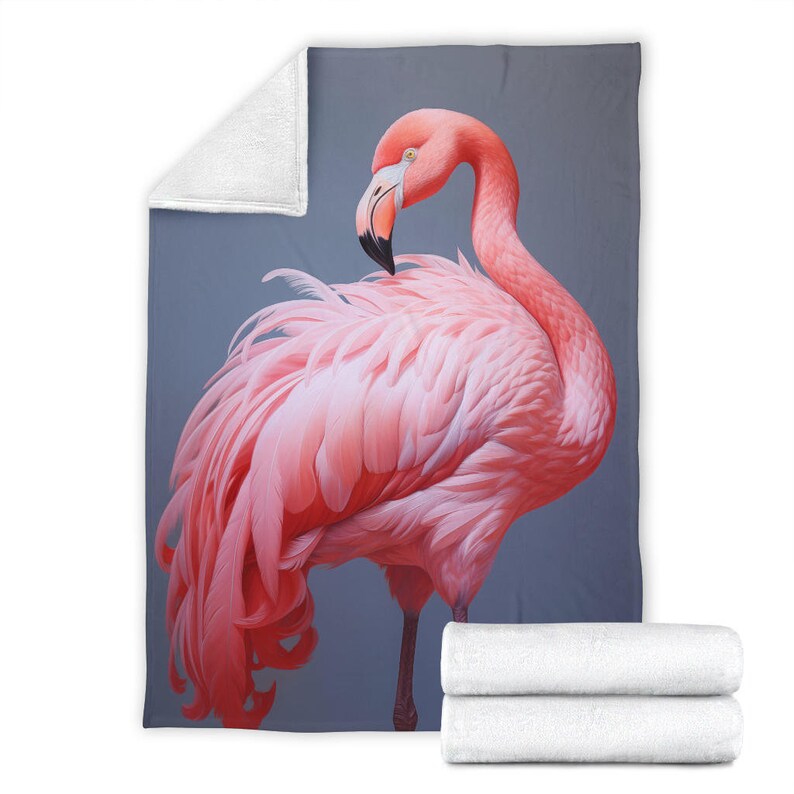Flamingo Blanket Flamingo Fleece Blanket Flamingo Gifts Etsy
