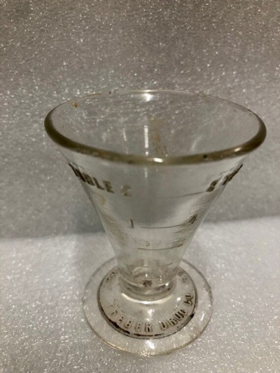 Early 1900'S Drug Store / Pharmacy Glass Medicine Cup Etsy