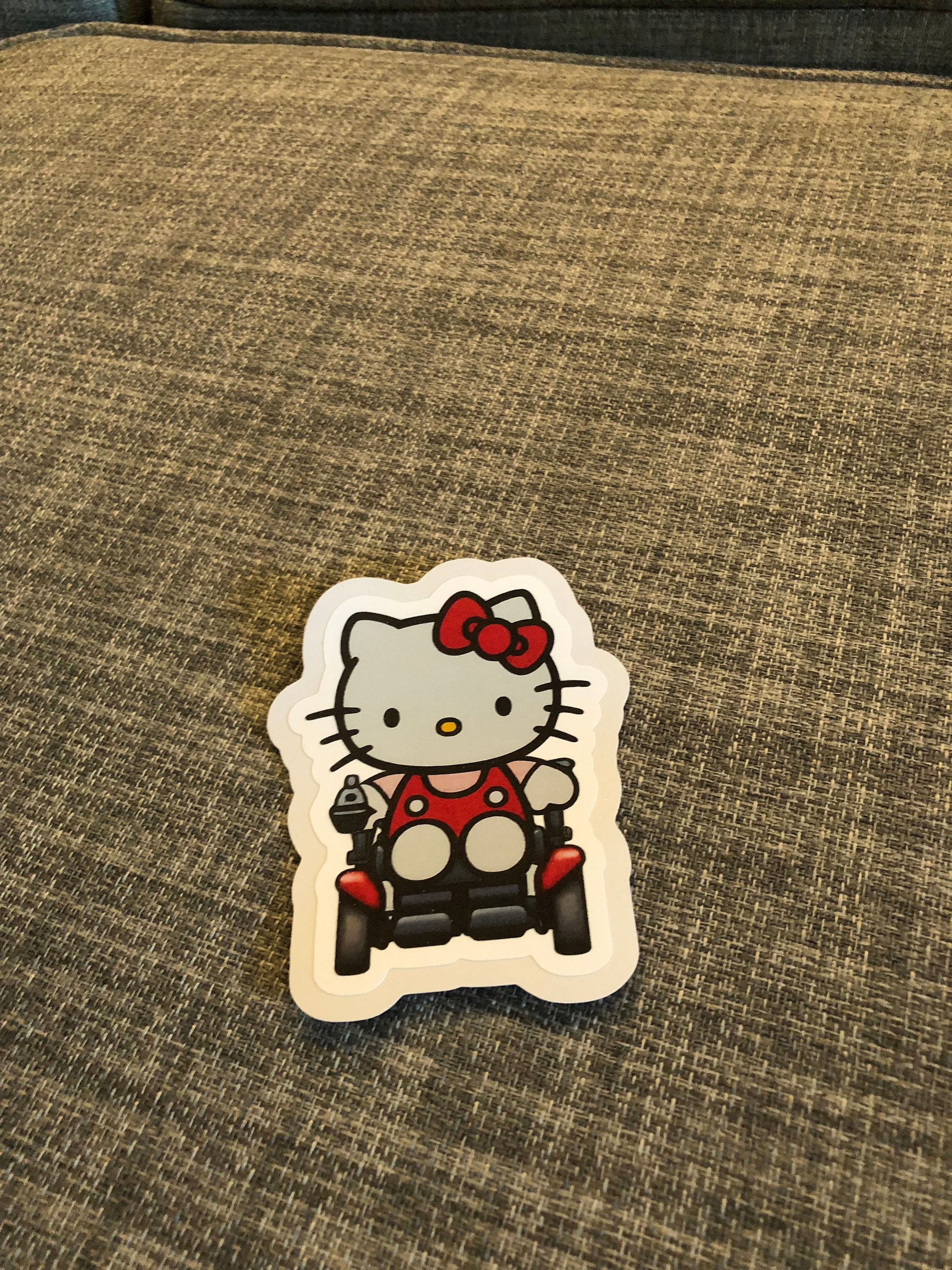 Wheelchair Hello Kitty Stickers - Etsy