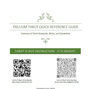 Guia de referência rápida do Trillium Tarot (atualizado em junho de 2023)